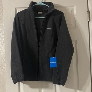 Columbia NWT Women’s Charcoal Full-Zip Fleece Jacket Size S